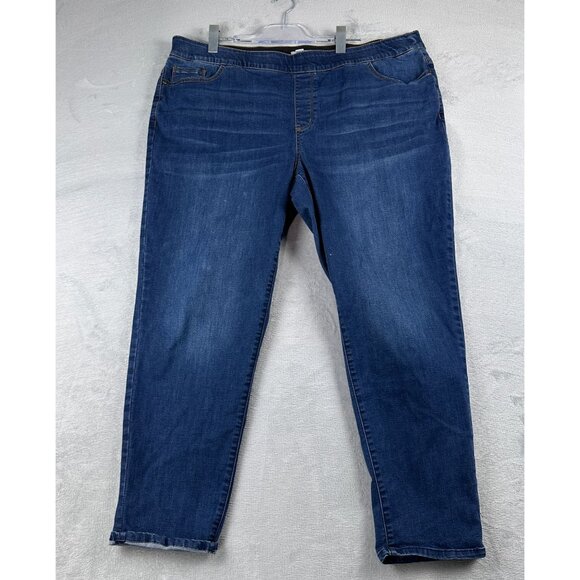 croft & barrow Denim - Croft & Barrow Jegging Jeans High Waist Womens Size Plus 20W High Rise Blue